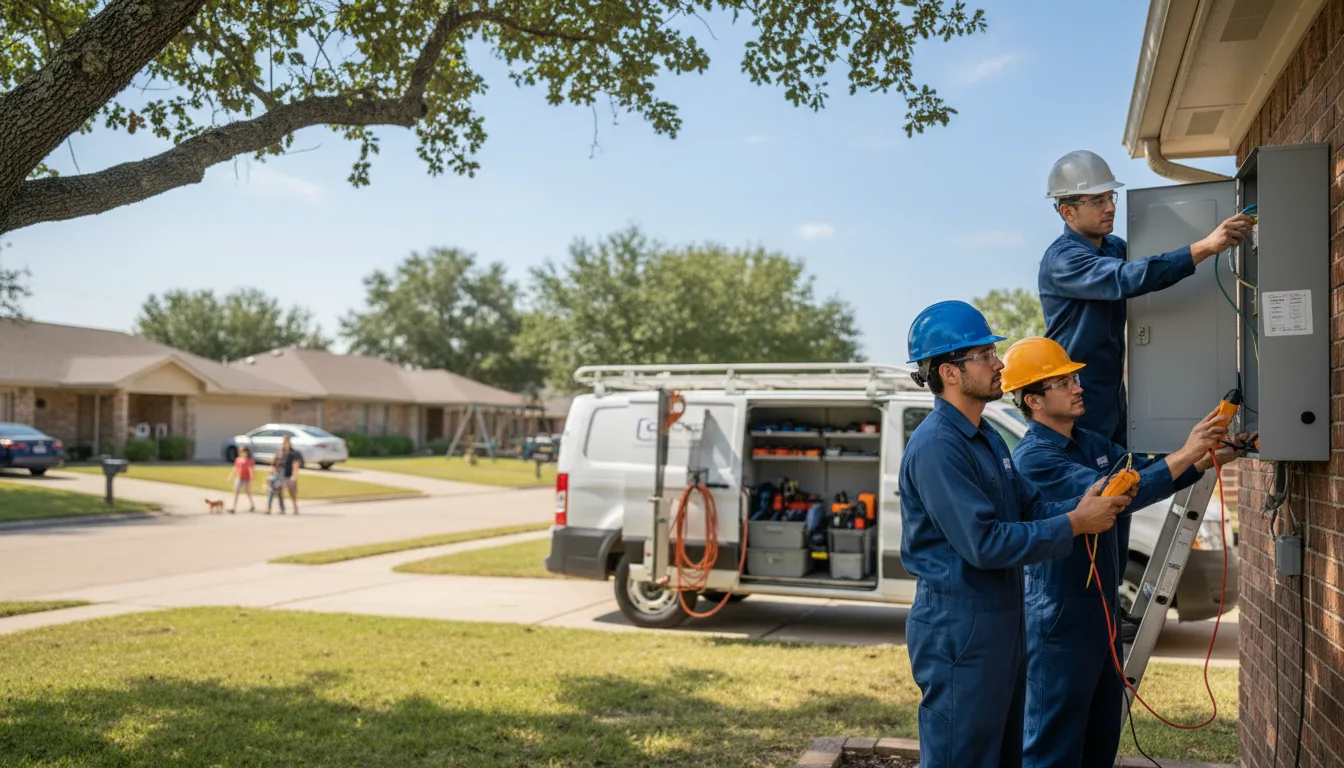 Certified electrician providing emergency electrical services in Causey, NM